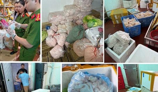 Gần 1 tấn nguyên liệu thực phẩm ‘trôi nổi’ chuẩn bị biến thành nem chua, xúc xích