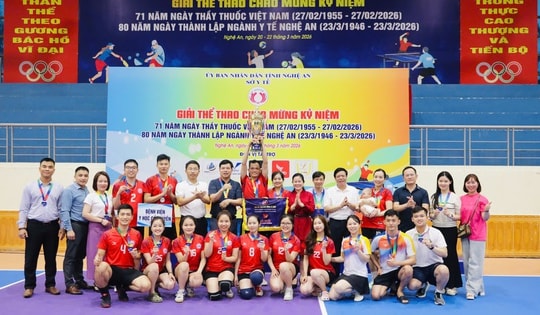 Giải thể thao ngành Y tế Nghệ An, lan tỏa tinh thần đoàn kết