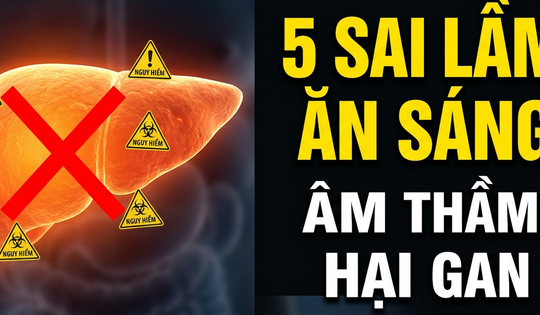 5 sai lầm khi ăn sáng âm thầm hại gan nhiều người vẫn mắc phải