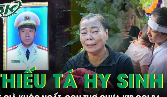 Bát cơm ăn vội của Thiếu tá hy sinh khi truy bắt 'cát tặc': Mẹ già khóc ngất, con thơ chưa kịp gọi ba