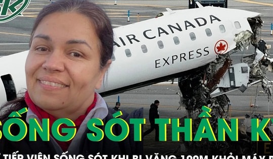 Nữ tiếp viên sống sót thần kỳ sau khi bị văng 100m trong vụ máy bay Air Canada va chạm với xe cứu hỏa