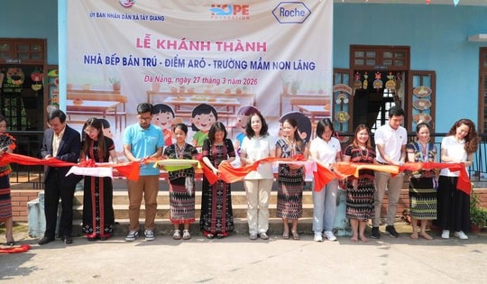 Roche Pharma VN khánh thành bếp học sinh xã vùng biên giới