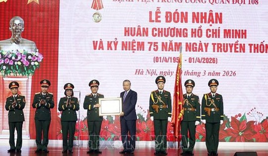 Tổng Bí thư Tô Lâm dự Lễ Kỷ niệm 75 năm Ngày truyền thống của Bệnh viện 108