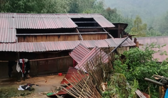 Dông lốc và mưa đá gây thiệt hại tại Lào Cai và Cao Bằng