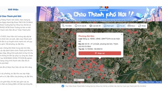Sinh viên TPHCM làm bản đồ số giúp người dân tra cứu địa danh hành chính sau sáp nhập