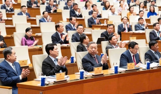 Tổng Bí thư Tô Lâm và nhiều lãnh đạo Đảng, Nhà nước dự Hội nghị tổng kết công tác bầu cử