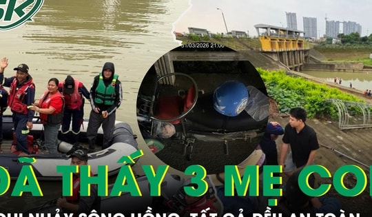 Đã tìm thấy 3 mẹ con nghi nhảy sông Hồng ở Hưng Yên, tất cả đều an toàn