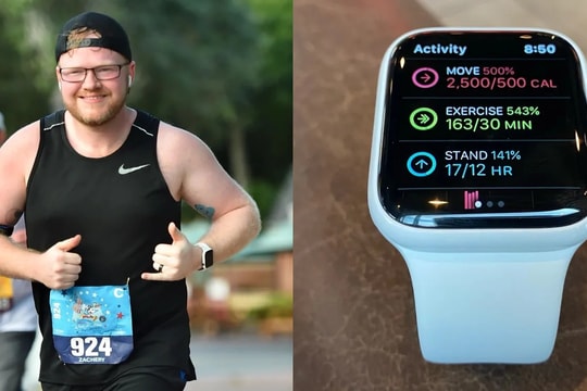 Chàng trai lười vận động 'lột xác' ngoạn mục nhờ Apple Watch