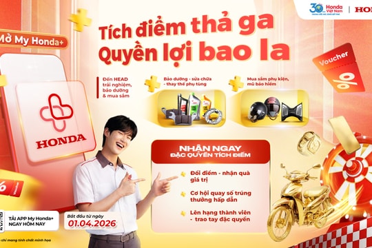 Honda Việt Nam triển khai chương trình khách hàng thân thiết trên My Honda+