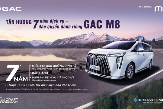 GAC All-New M8 gia tăng đặc quyền từ 1/4: Nâng tầm giá trị, ưu đãi vượt trội