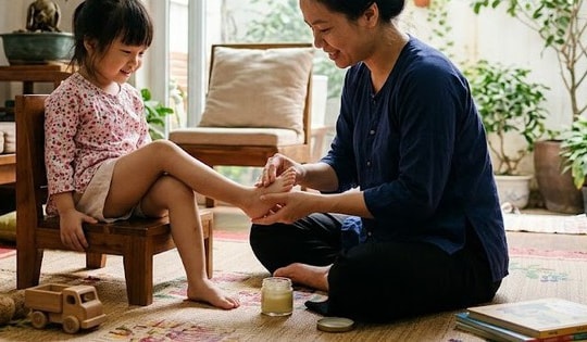 Dùng dung dịch sát khuẩn thế nào khi trẻ bị tay chân miệng?