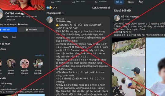 Sự thật phía sau tin 'bé bị bắt cóc' ở Đà Nẵng