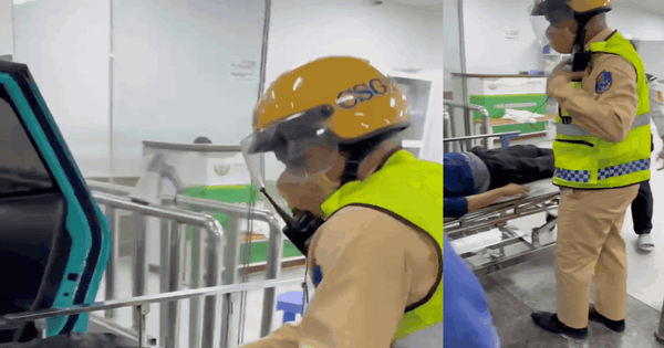 Nhận đề nghị khẩn, CSGT Hà Nội 'mở đường sống' giúp 2 nạn nhân đến bệnh viện kịp thời