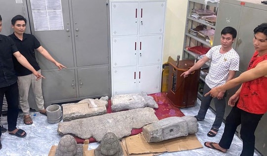 Đột nhập di tích chùa Nôm, trộm nhiều hiện vật bằng đá