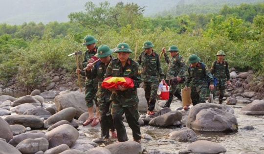 Phát hiện 3 hài cốt liệt sỹ cùng nhiều di vật tại địa bàn xã biên giới Quảng Trị