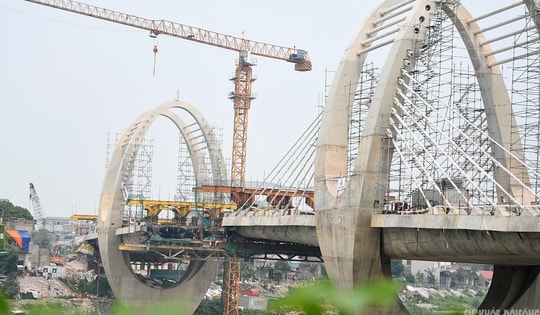 Cầu Đuống mới lộ diện sau 3 năm thi công