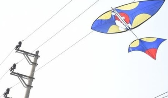 Thả diều gây mất điện, một người dân ở Hải Phòng bị phạt 5 triệu đồng
