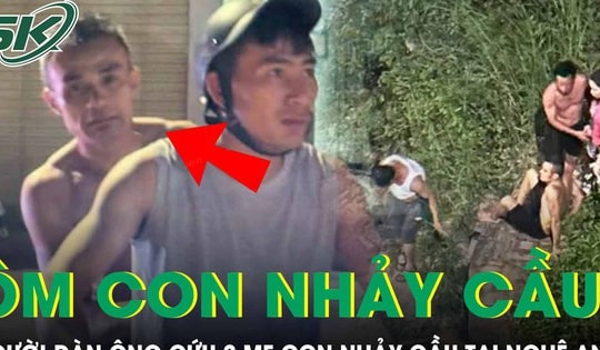 Người đàn ông liều mình nhảy xuống sông cứu 2 mẹ con nhảy cầu tại Nghệ An