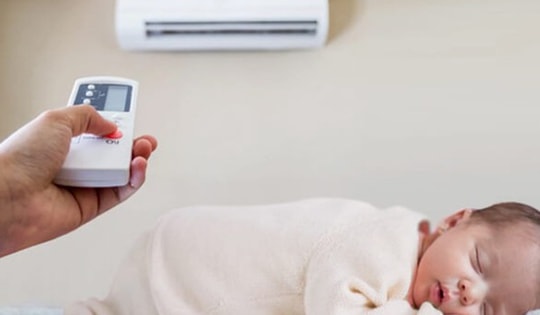 Dùng điều hoà sai cách khiến nguy cơ viêm phổi ở trẻ tăng cao