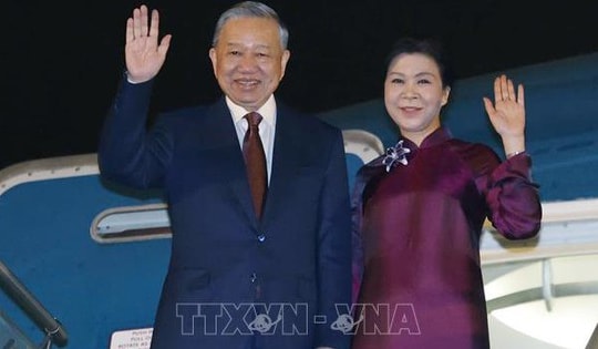 Tổng Bí thư, Chủ tịch nước Tô Lâm và Phu nhân lên đường thăm cấp Nhà nước đến Trung Quốc