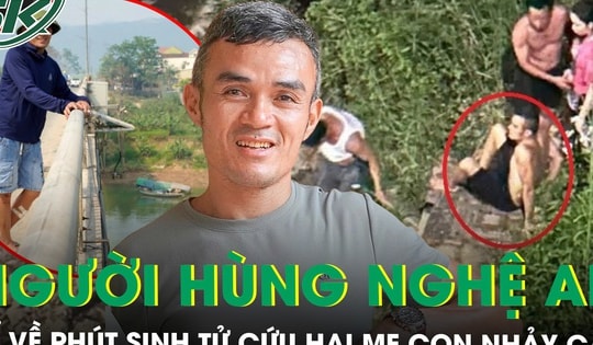 Người hùng Nghệ An kể về phút sinh tử lao từ độ cao 10m xuống sông Lam cứu hai mẹ con nhảy cầu