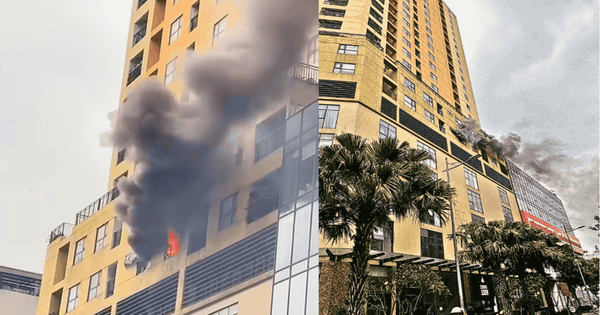 Cháy chung cư trên phố Vương Thừa Vũ Hà Nội