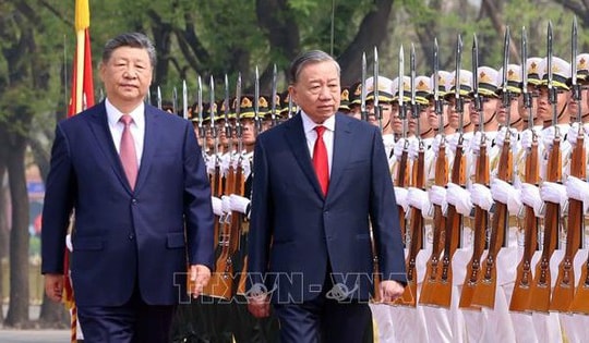 Lễ đón trọng thể Tổng Bí thư, Chủ tịch nước Tô Lâm thăm cấp Nhà nước đến Trung Quốc
