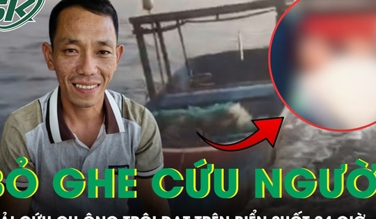 Xúc động chuyện người đàn ông bỏ ghe cứu cụ ông trôi dạt trên biển suốt 24 giờ