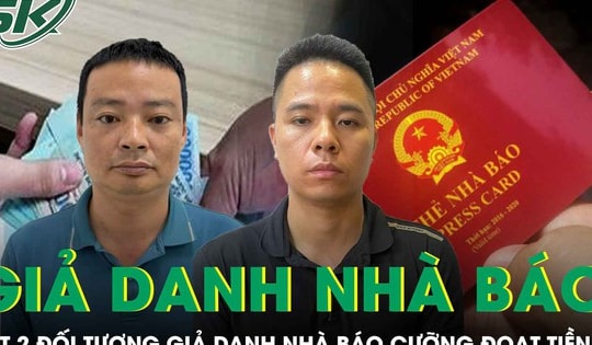 Bắt 2 đối tượng giả danh ‘nhà báo pháp luật’ cưỡng đoạt tiền 
