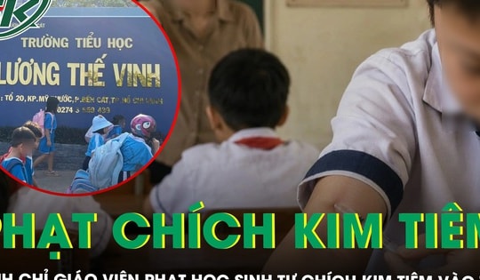 Đình chỉ nữ giáo viên phạt học sinh lớp 3 tự chích kim tiêm vào tay vì nói chuyện riêng