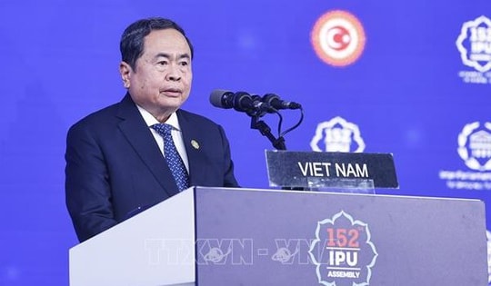 Chủ tịch Quốc hội Trần Thanh Mẫn phát biểu tại Phiên thảo luận chung Đại hội đồng IPU-152