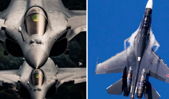 Tiêm kích Rafale Pháp và Su-30SM Nga đụng độ trên bầu trời Đông Âu