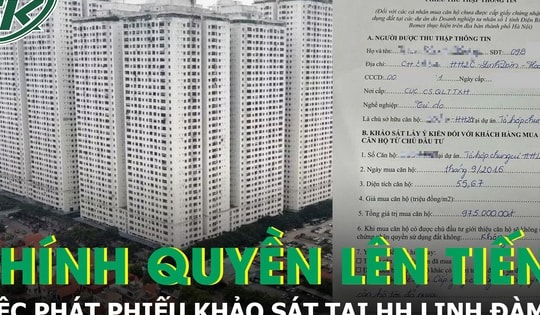 Chính quyền phường Hoàng Liệt lên tiếng về việc phát phiếu khảo sát tại HH Linh Đàm