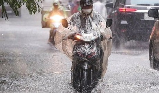 Miền Bắc tiếp tục mưa dông, trời mát dài ngày