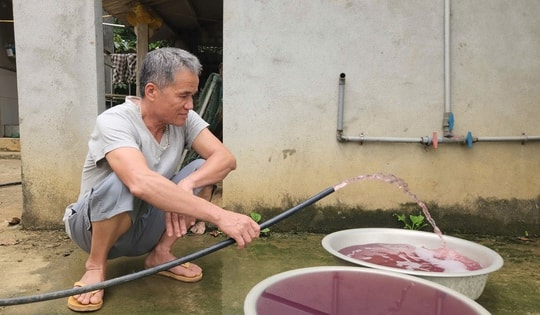 Truy tìm nguyên nhân nguồn nước sinh hoạt đổi màu tím, bốc mùi tanh hôi