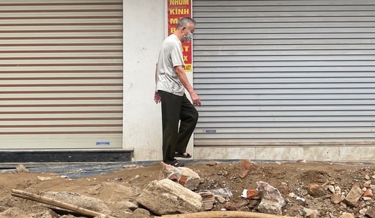 Đường Nguyễn Tuân, Hà Nội ngổn ngang thi công, người dân 'dò dẫm' từng mét