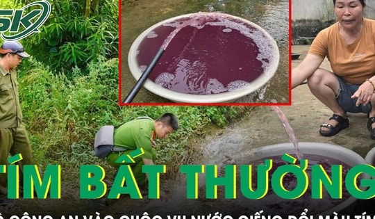 Bộ Công an vào cuộc vụ nước giếng đổi màu tím bất thường tại Thanh Hóa