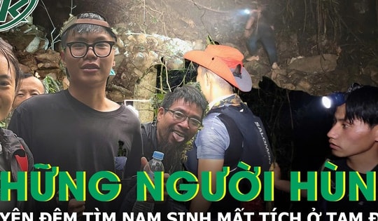 Những người hùng xuyên đêm, băng rừng tìm nam sinh mất tích ở Tam Đảo