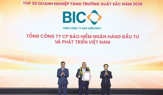 BIC lọt Top 50 doanh nghiệp tăng trưởng xuất sắc Việt Nam năm 2026