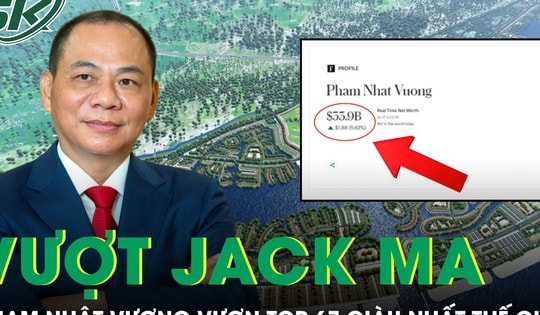 Vượt Jack Ma, tỉ phú Phạm Nhật Vượng vươn top 67 người giàu nhất thế giới