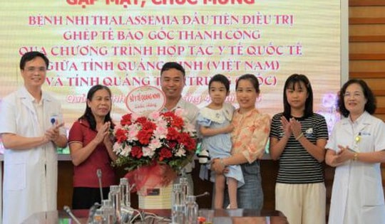 Bệnh nhân đầu tiên ở Quảng Ninh mắc Thalassemia được chữa khỏi bệnh