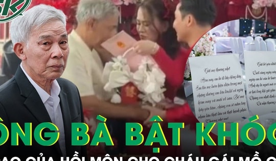 Ông bà bật khóc trong ngày cưới cháu gái mồ côi, trao vàng và sổ đỏ trước giờ về nhà chồng