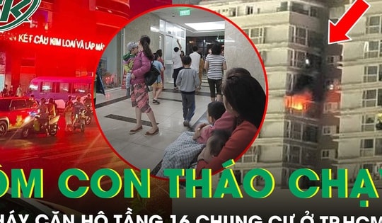 Cháy căn hộ tầng 16 chung cư ở TP.HCM, hàng trăm cư dân tháo chạy