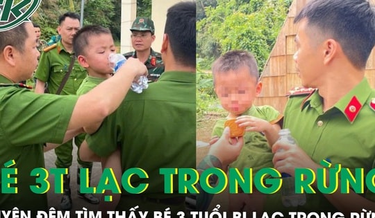 Hơn 14 giờ chạy đua thời gian tìm thấy bé 3 tuổi bị lạc một mình trong rừng
