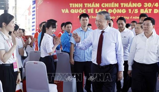 Toàn văn nội dung nói chuyện của Tổng Bí thư, Chủ tịch nước Tô Lâm với công nhân, người lao động TP Hồ Chí Minh