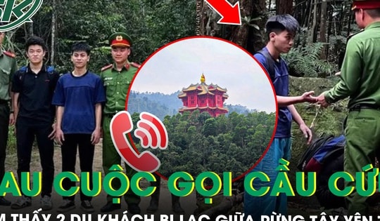 4 giờ nghẹt thở giải cứu 2 du khách bị lạc giữa rừng Tây Yên Tử sau cuộc gọi cầu cứu
