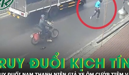 Màn truy đuổi nghẹt thở nam thanh niên vờ mua hàng rồi cuỗm vàng bỏ chạy