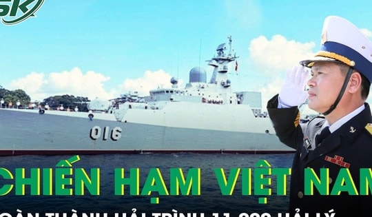 Chiến hạm Việt Nam lần đầu đi xa nhất lịch sử, hoàn thành hải trình 11.000 hải lý