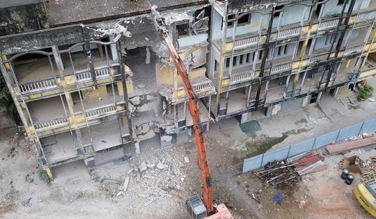 Zone 9 ở Trần Thánh Tông được tháo dỡ để mở rộng Nhà tang lễ Quốc gia