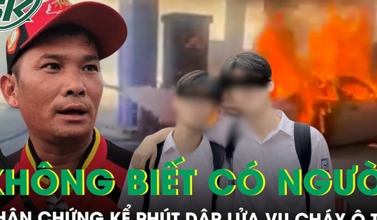 Nhân chứng kể lại phút dập lửa vụ cháy ô tô tại cây xăng, xót xa tiếng gào khóc vô vọng của người mẹ